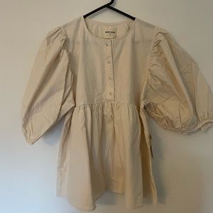 NWT Rudy Jude Day Blouse - L - Natural